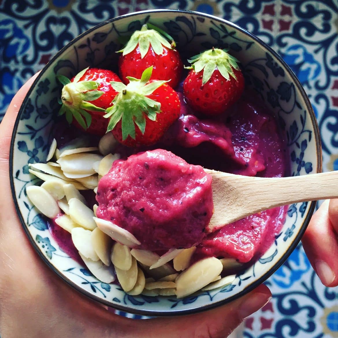 Recette de nice cream aux fruits Glace vegan